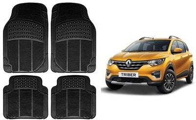 SLSHILPA Rubber Standard Mat For  Renault Triber(Black)