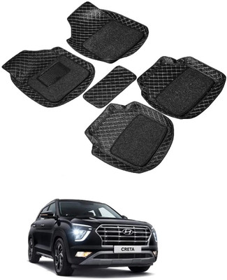 Autocom Leatherite 7D Mat For  Hyundai Creta(Black)