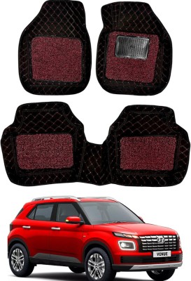 Autorepute PVC 7D Mat For  Hyundai Venue(Red, Black)