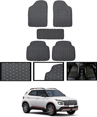 ABJD Leatherite Standard Mat For  Hyundai Universal For Car(Black)