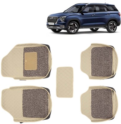 Kingsway Leatherite 7D Mat For  Hyundai Alcazar(Beige)