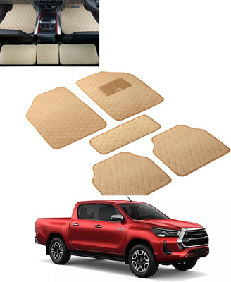 MSNP Leatherite Standard Mat For  Universal For Car(Beige)