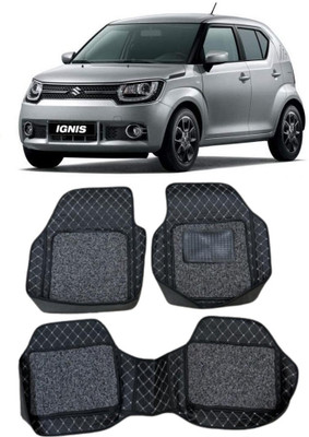 arneja trading company Leatherite 7D Mat For  Maruti Suzuki Ignis(Silver, Black)