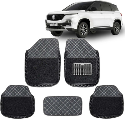 Kingsway Leatherite 7D Mat For  MG Hector Plus(Black)