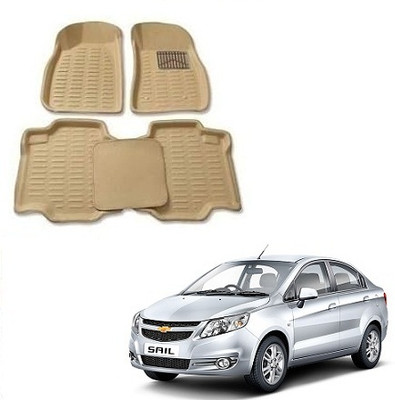 KBTR Plastic 3D Mat For  Chevrolet Sail(Beige)