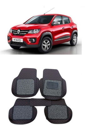 Arnejaa Leatherite 7D Mat For  Renault Kwid(Red, Black)