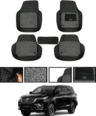 MATIES Leatherite 7D Mat For  Toyota Fortuner(Black)