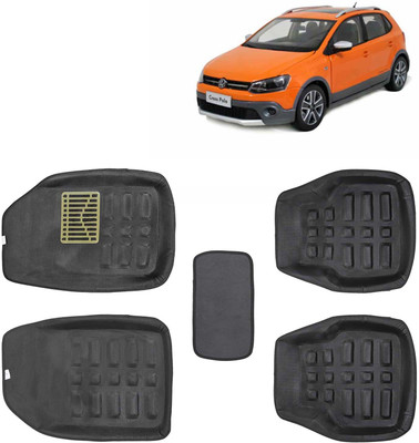 Kingsway PVC 3D Mat For  Volkswagen Polo Cross(Black)