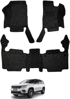 Auto Hub Leatherite 7D Mat For  Jeep Meridian(Black)