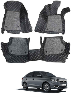 ARNEJA Leatherite 7D Mat For  Honda Amaze(Black)