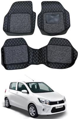 Arnejas Leatherite 7D Mat For  Maruti Celerio(Silver, Black)