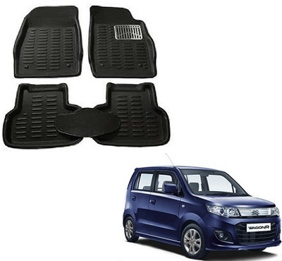 SLSHILPA Plastic 3D Mat For  Maruti Suzuki WagonR(Black)