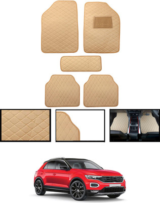 CCMM Leatherite Standard Mat For  Volkswagen Universal For Car(Beige)