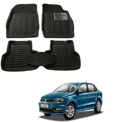 ROSHNEER ENTERPRISES PVC 3D Mat For  Volkswagen Ameo(Black)