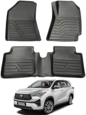 MATIES PVC Tray Mat For  Toyota Innova Hycross (7 Seater)(Black)