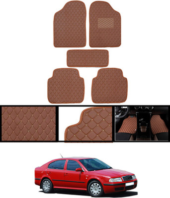 AYW Leatherite Standard Mat For  Mahindra Octavia(Orange)