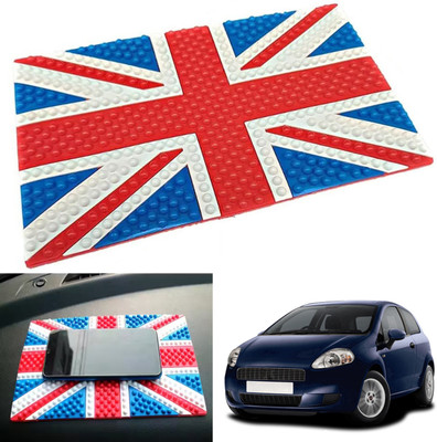 PEEPS STORE Rubber Tray Mat For  Fiat Grand Punto(Red, Blue)