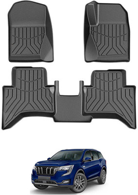 RKPSP PVC Tray Mat For  Mahindra Universal For Car(Black)