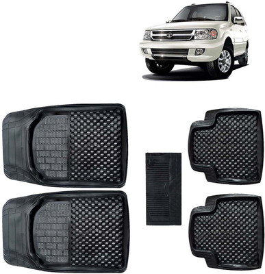 Kingsway PVC Tray Mat For  Tata Safari Dicor(Black)