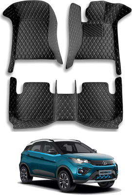 MATIES Leatherite 7D Mat For  Tata Nexon EV(Black)