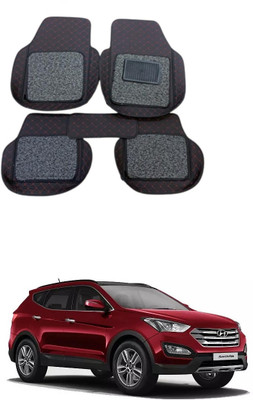 ARNEJA Leatherite 7D Mat For  Hyundai SantaFe(Black)