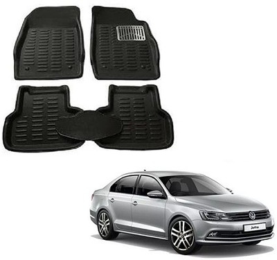 SLSHILPA Plastic 3D Mat For  Volkswagen Jetta(Black)