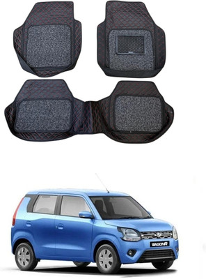 ARNEJA Leatherite 7D Mat For  Maruti Suzuki Wagon R 1.0(Red, Black)