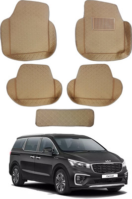 MATIES Leatherite 7D Mat For  Kia Carnival(Beige)