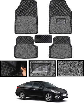 monolive Leatherite Standard Mat For  Hyundai Verna(Black)