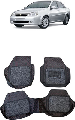 ARNEJA Leatherite 7D Mat For  Chevrolet Optra(Red, Black)