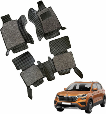 TOFIT ENTERPRISE Leatherite 7D Mat For  Skoda Kushaq(Black)