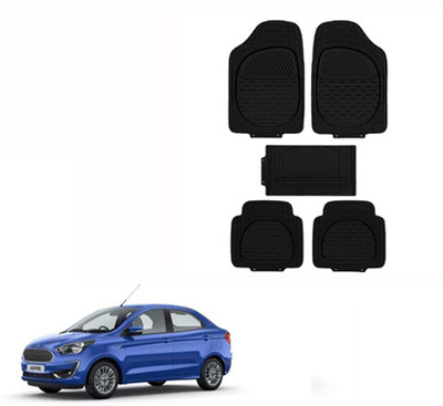 Autorepute Rubber Standard Mat For  Ford Figo Aspire(Black)