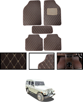 MATIES Leatherite Standard Mat For  Mahindra Marshal(Brown)