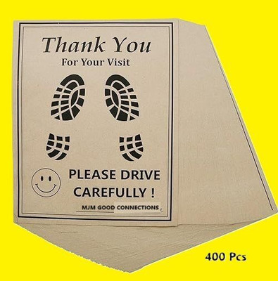 MJM Paper Disposable Paper Mat For  Kia NA(Brown)
