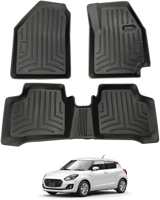 MATIES PVC Tray Mat For  Maruti Suzuki Swift(Black)