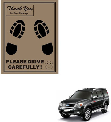 SEMAPHORE Paper Disposable Paper Mat For  Ford Endeavour(Brown)