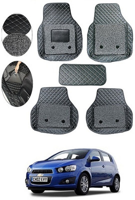SLSHILPA Leatherite 7D Mat For  Chevrolet Aveo(Black)
