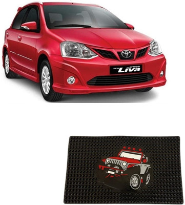 Arnejaa Rubber Standard Mat For  Toyota Etios Liva(Black)