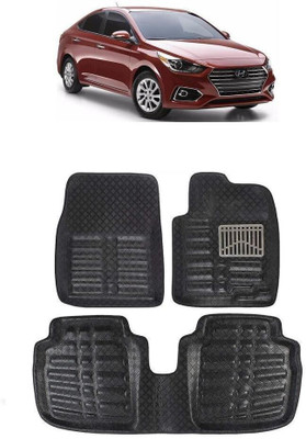 arneja trading company Polyutherine 3D Mat For  Hyundai Verna(Black)