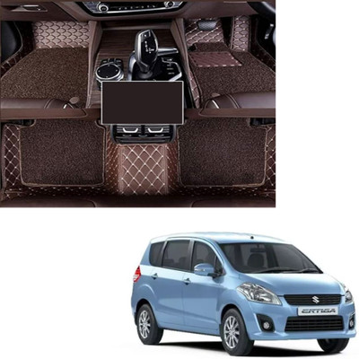 Autoclow Leatherite 7D Mat For  Maruti Suzuki Ertiga(Brown, Brown)