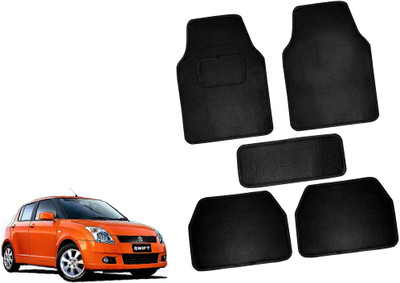 AUTO PEARL Polyester Standard Mat For  Maruti Swift(Black)