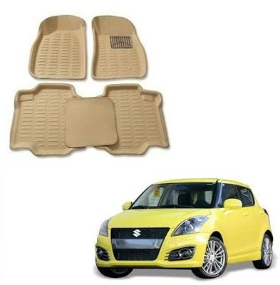 SLSHILPA Plastic 3D Mat For  Maruti Suzuki Swift(Beige)
