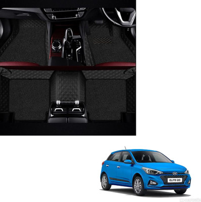 Autoclow Leatherite 7D Mat For  Hyundai Elite i20(Black, Black)