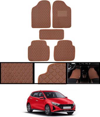 CCMM Leatherite Standard Mat For  Hyundai i20(Brown)