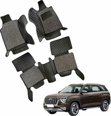 TOFIT ENTERPRISE Leatherite 7D Mat For  Hyundai Alcazar(Black)