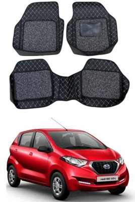 arneja trading company Leatherite 7D Mat For  Datsun Redi GO(Silver, Black)
