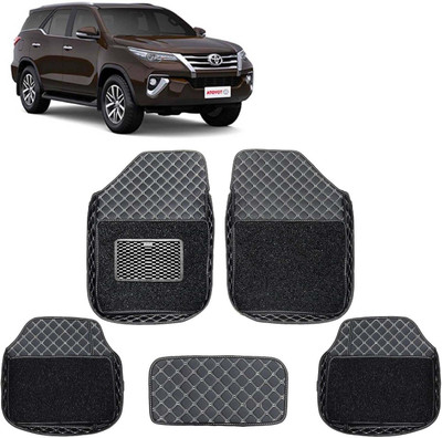 STYLE CHOICE Leatherite 7D Mat For  Toyota Fortuner(Black)