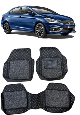 Arnejaa Leatherite 7D Mat For  Maruti Suzuki Ciaz(Silver, Black)