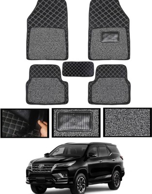 MATIES Leatherite 7D Mat For  Toyota Fortuner(Black)