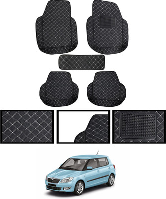 MSNP Leatherite 7D Mat For  Skoda Fabia(Black)